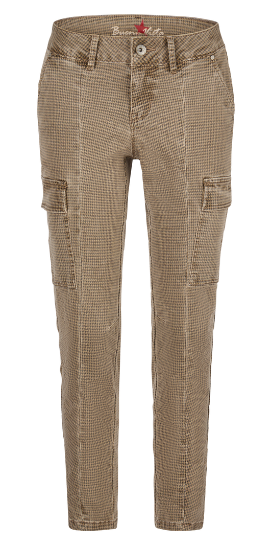 Buena Vista Damen Jeans Cargo 7/8 stretch twill