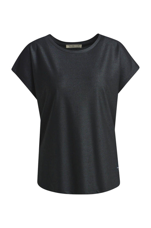 Smith&Soul Damen Shiny T-Shirt schwarz