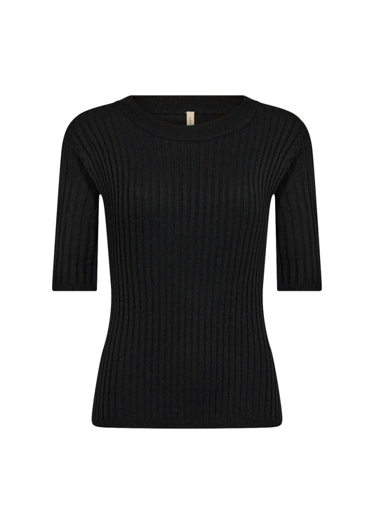 Soyaconcept Damen Shirt XXL schwarz