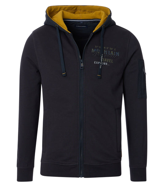 Casa Moda Herren Sweatjacke blau