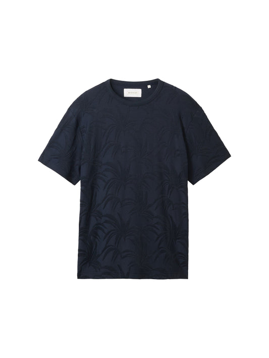 Tom Tailor Herren Jacquard T-Shirt