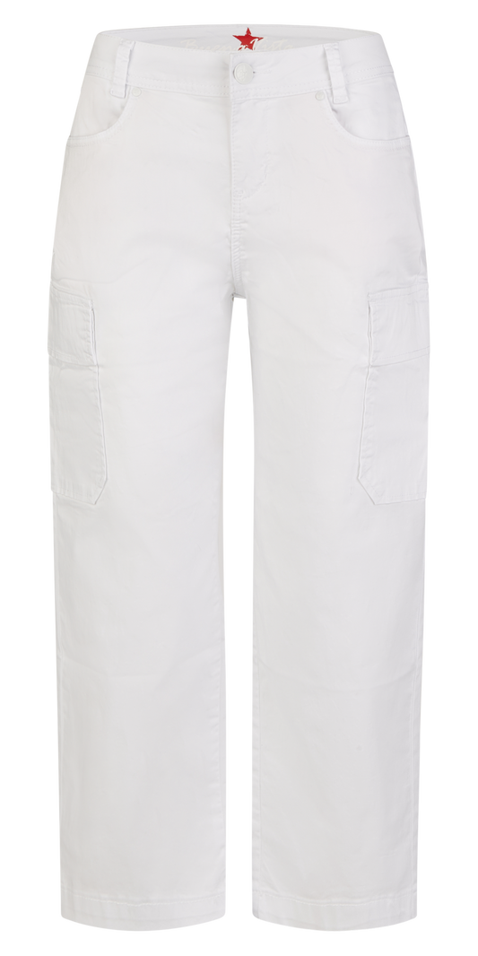 Buena Vista Stoffhose Loose Cargo stretch twill in weiß