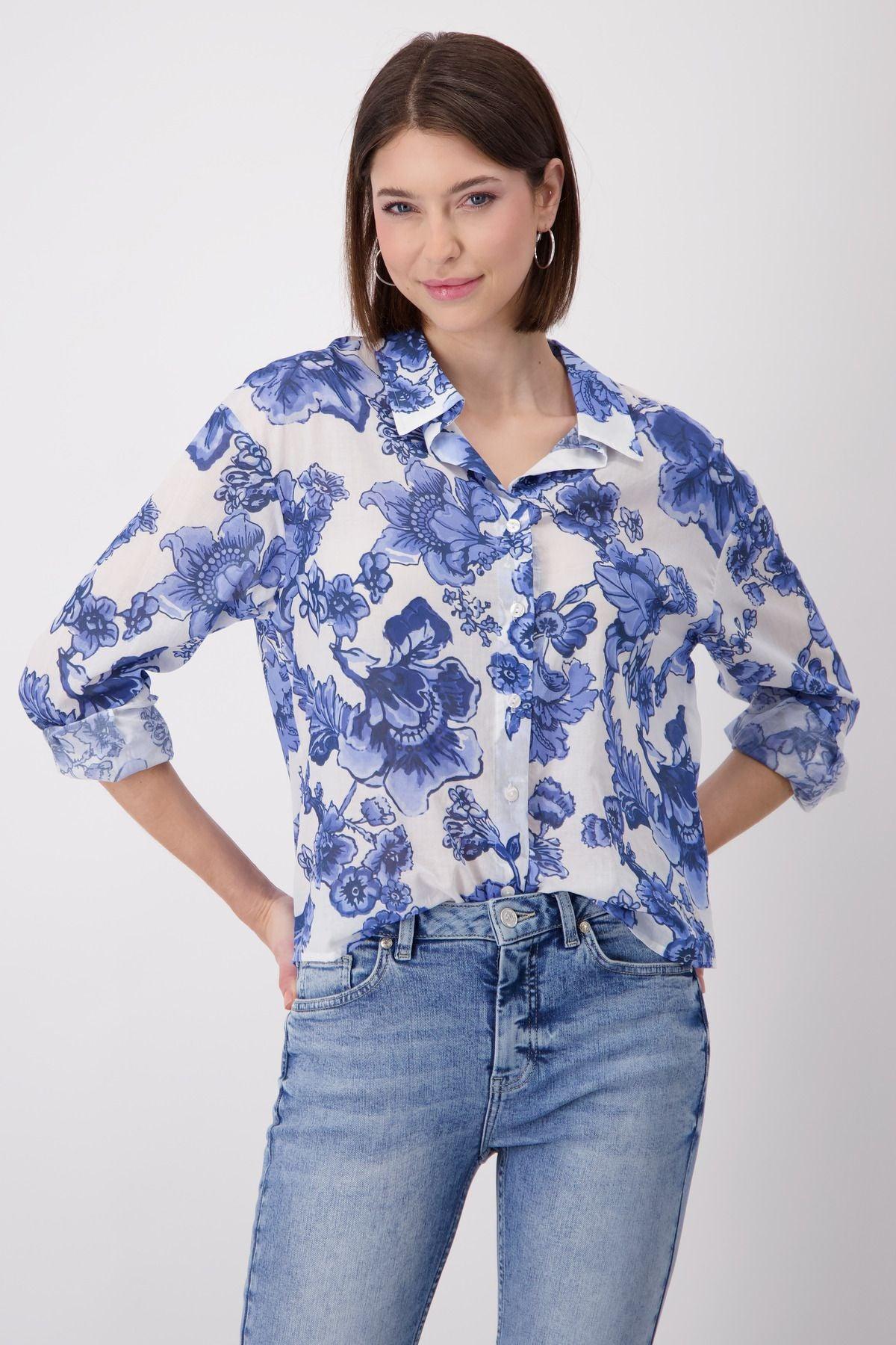 Monari Damen Bluse blau