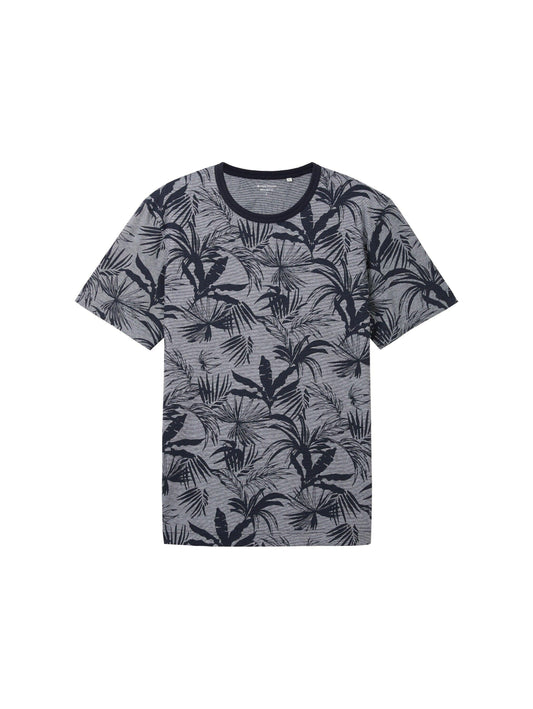 Tom Tailor T-Shirt mit Allover-Print XXXL blau