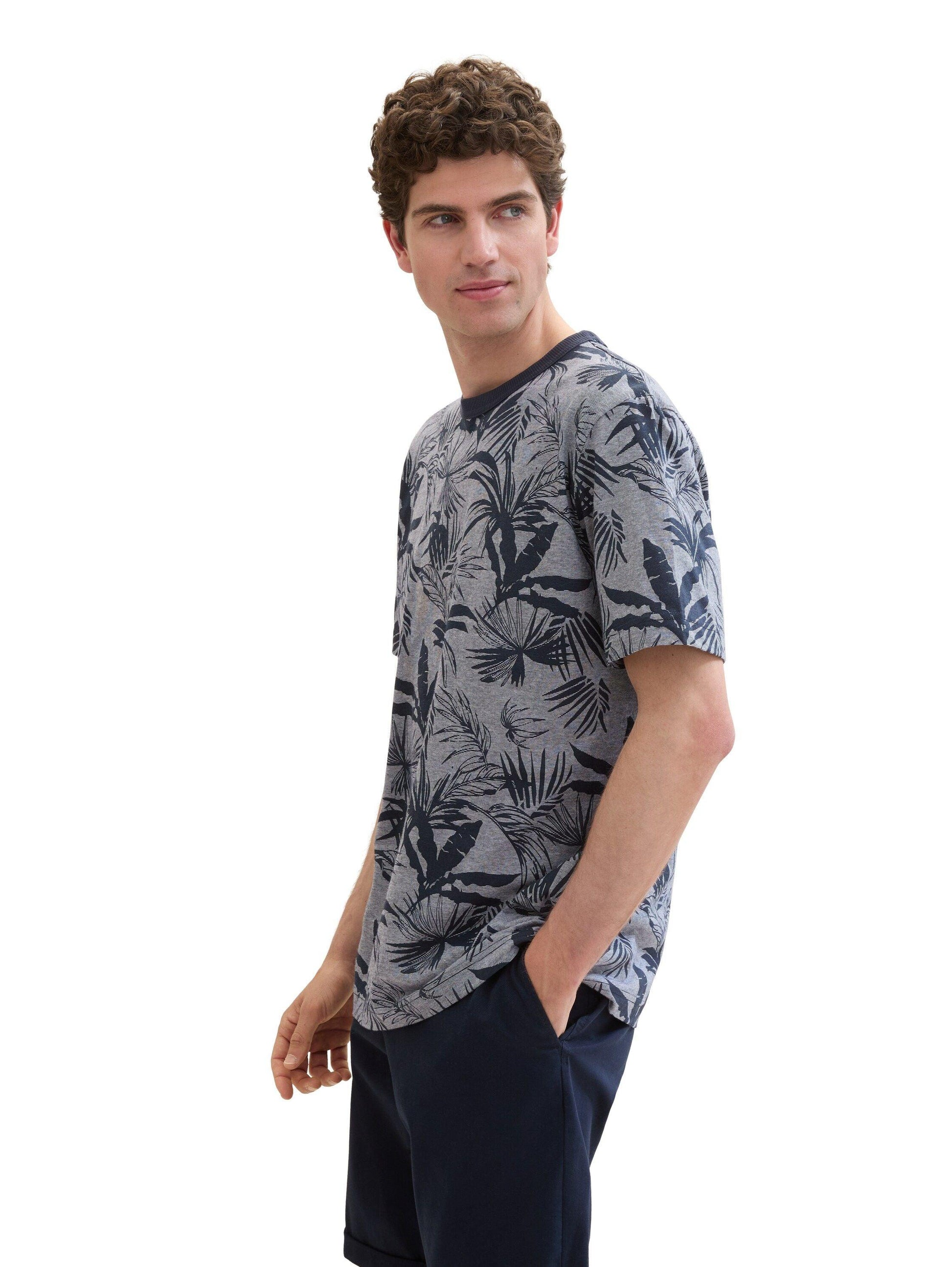 Tom Tailor T-Shirt mit Allover-Print - Jaacks Fashion