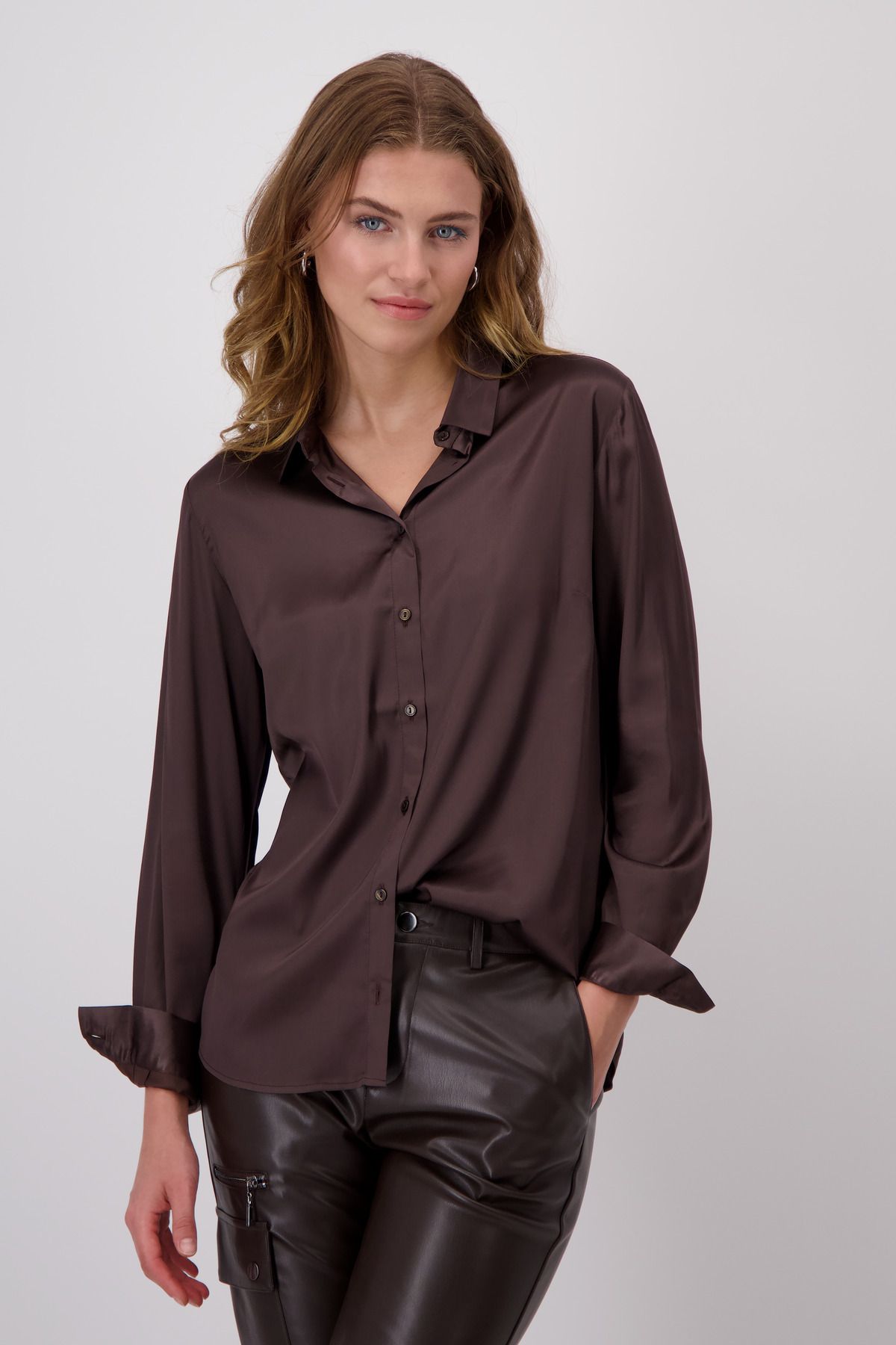 Monari Damen Satin-Bluse