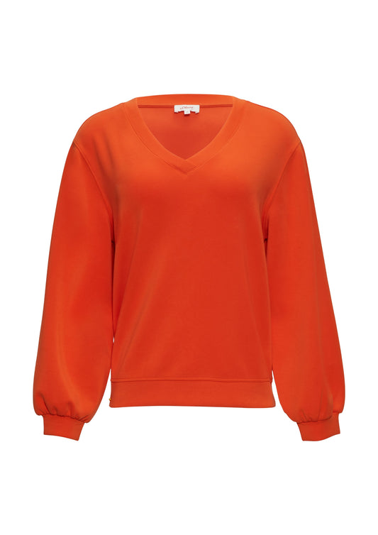 s. Oliver Damen Sweatshirt orange