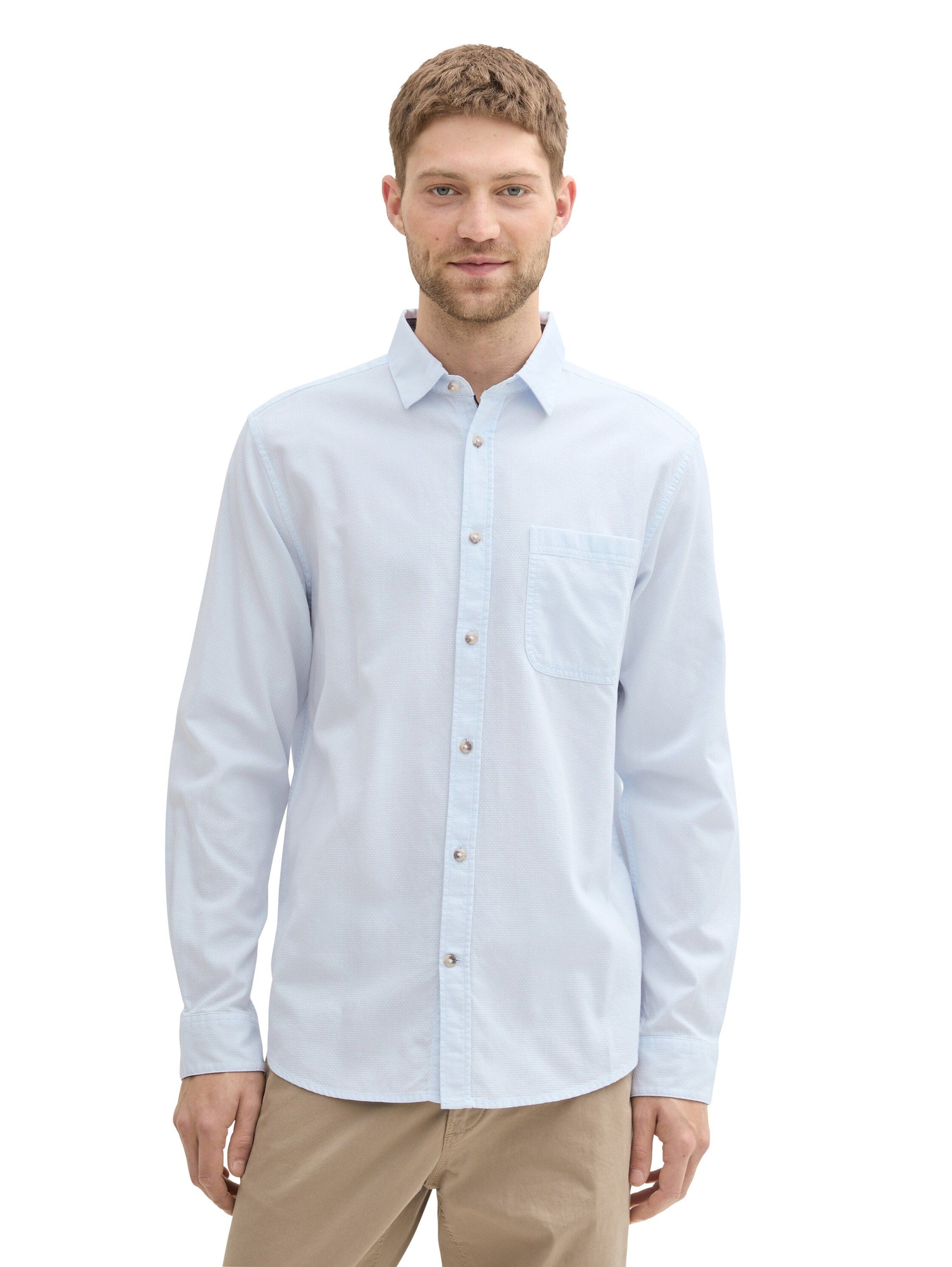 Tom Tailor Herren Hemd blau