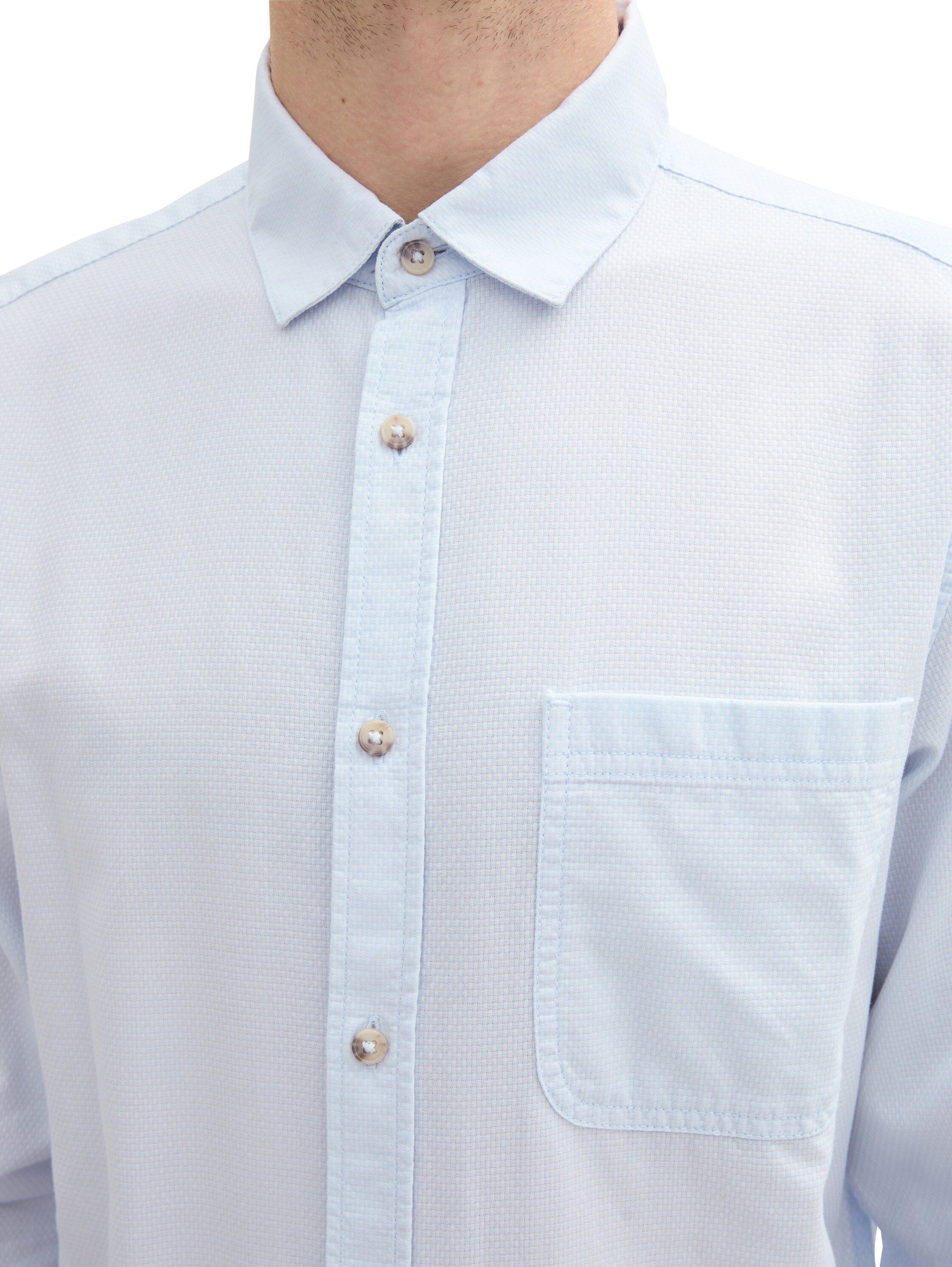 Tom Tailor Herren Hemd blau