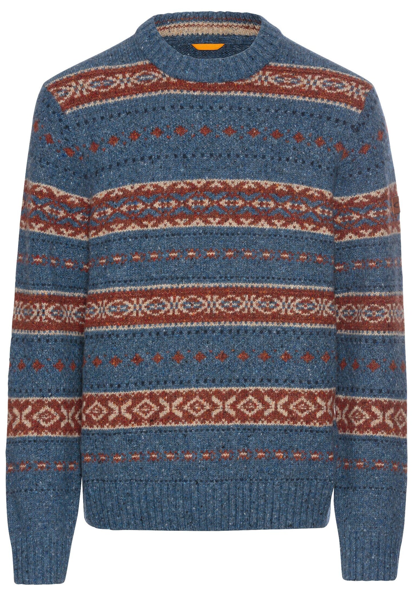 Camel Active Herren Pullover Rundhals blau