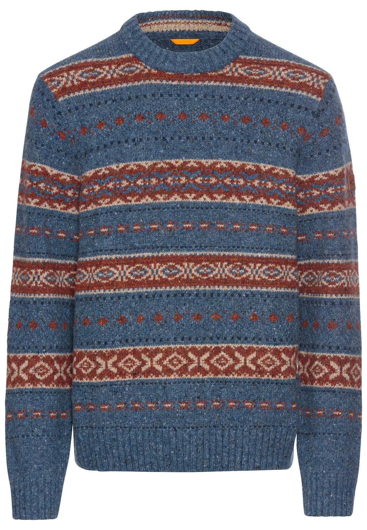 Camel Active Herren Pullover Rundhals blau