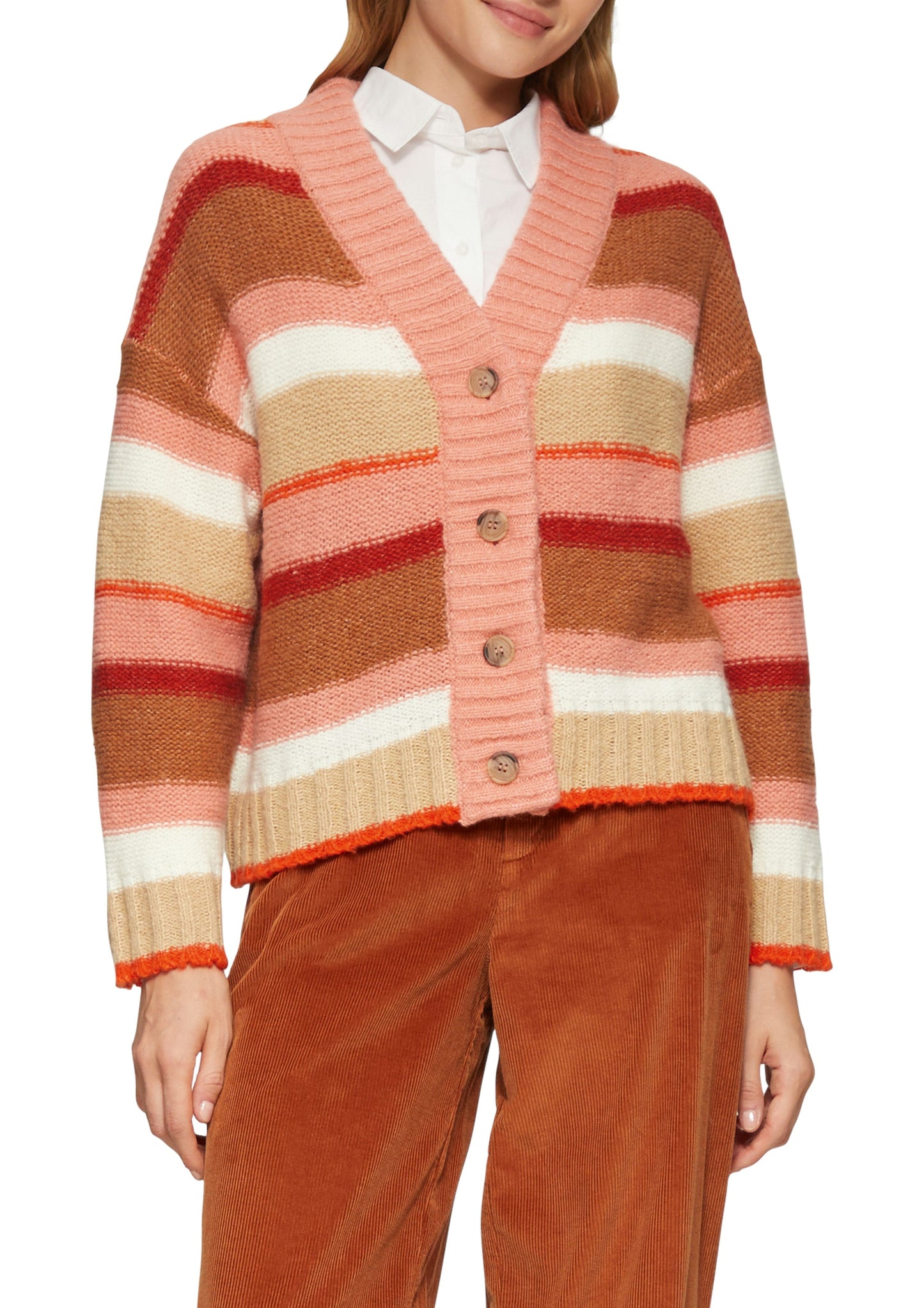 s. Oliver Damen Strickjacke rot