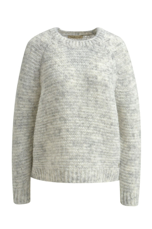 Smith&Soul Damen Pullover mit Rundhals grau