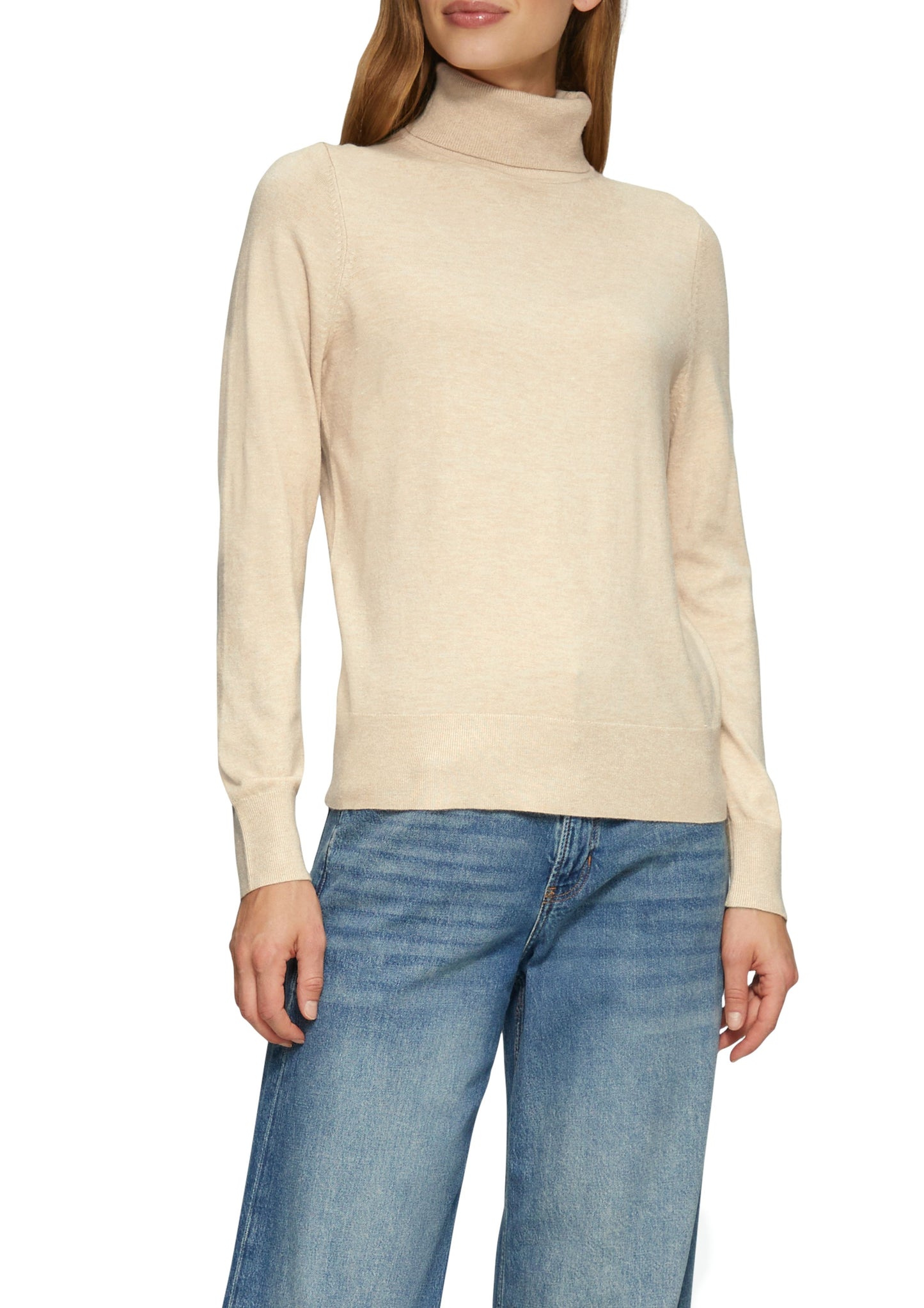 s. Oliver Damen Rollkragenpullover