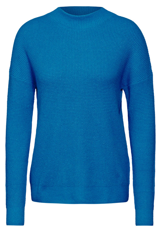 Cecil Damen Strukturpullover XXL blau