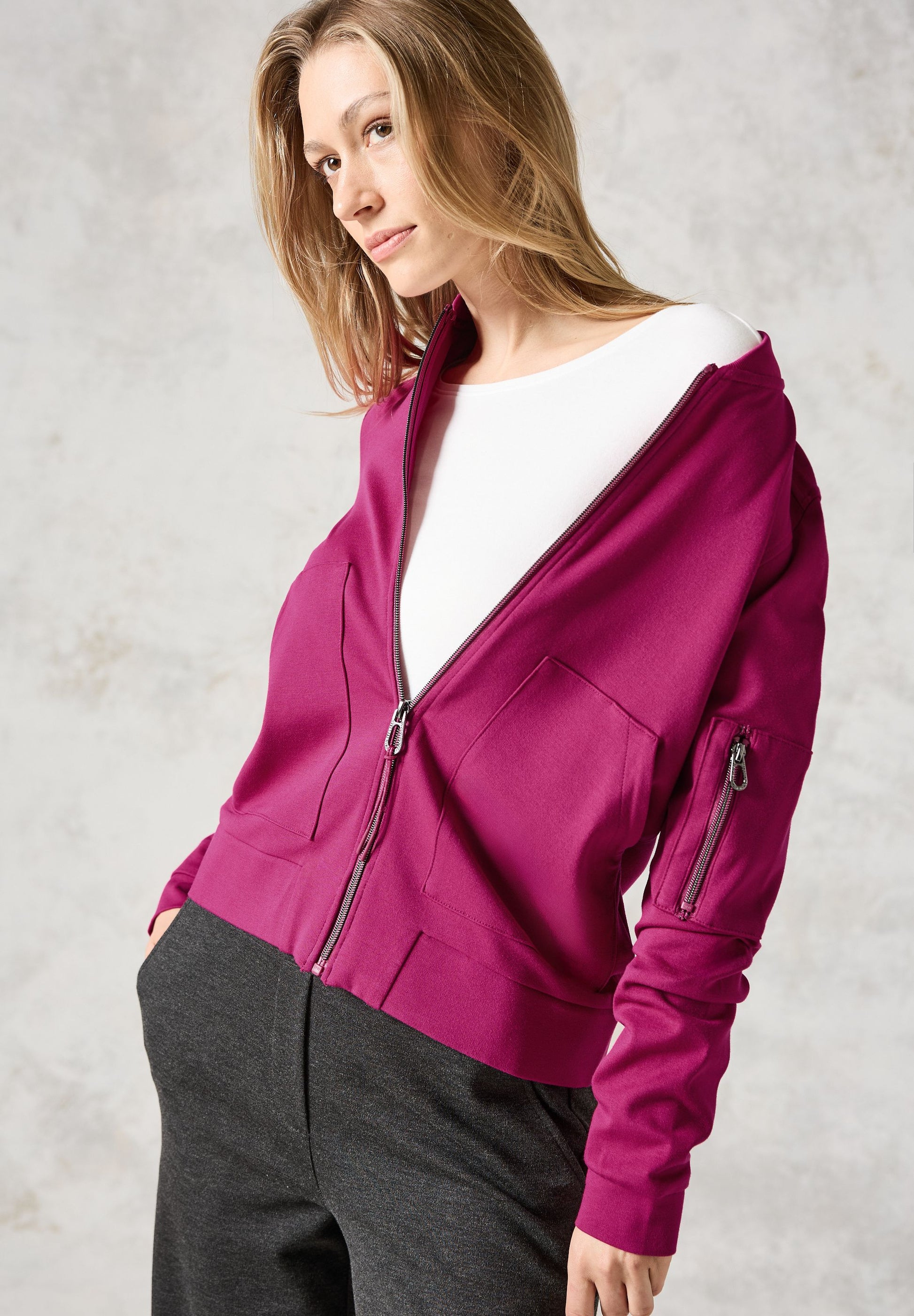 Cecil Damen Blouson-Jacke rosa