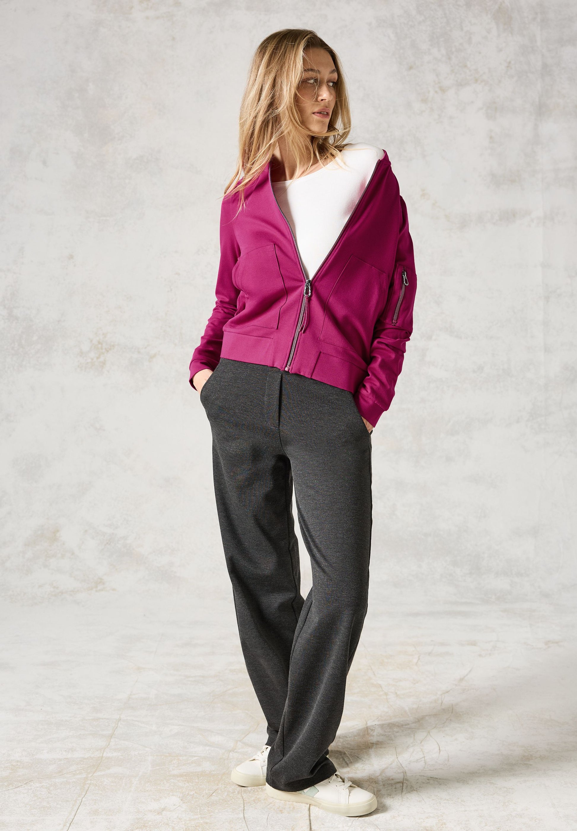 Cecil Damen Blouson-Jacke rosa