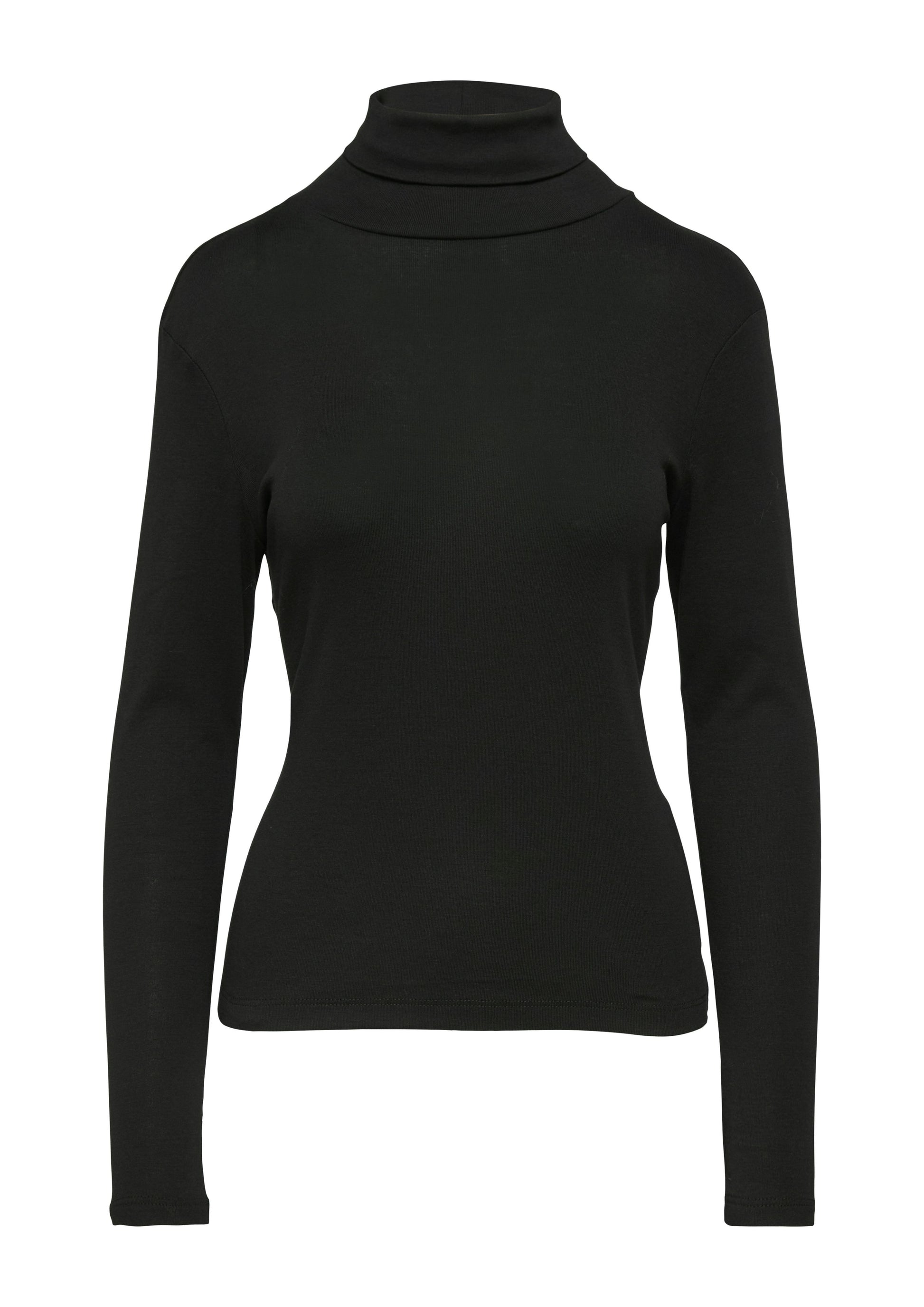 s. Oliver Damen Longsleeve schwarz