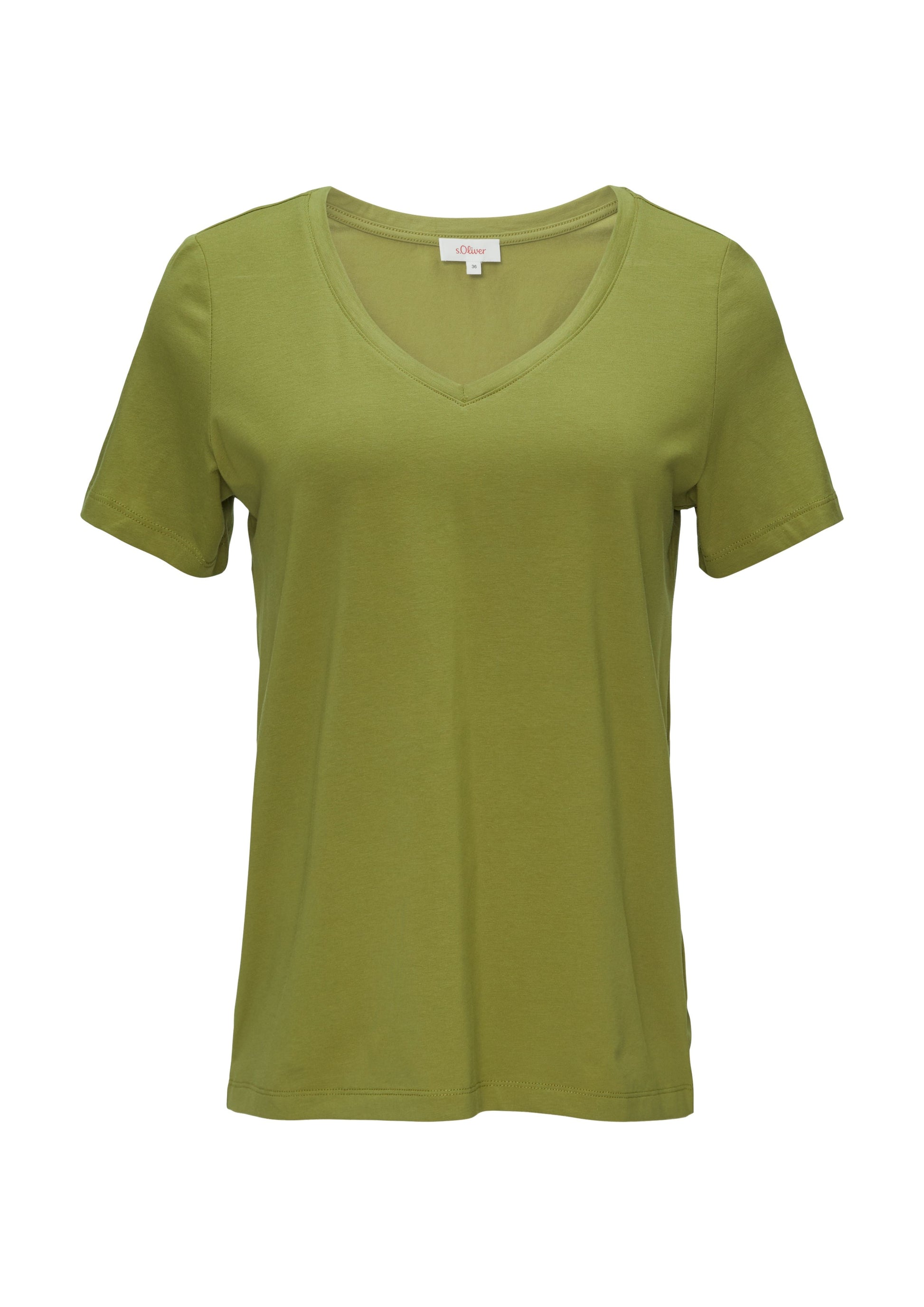s. Oliver Damen T-Shirt grün
