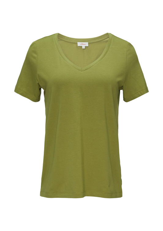 s. Oliver Damen T-Shirt grün