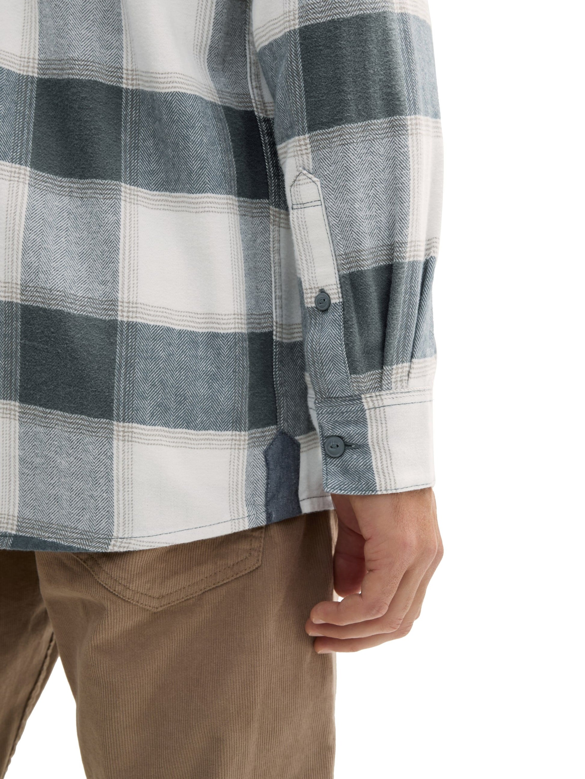 Tom Tailor Herren Comfort Hemd weiß