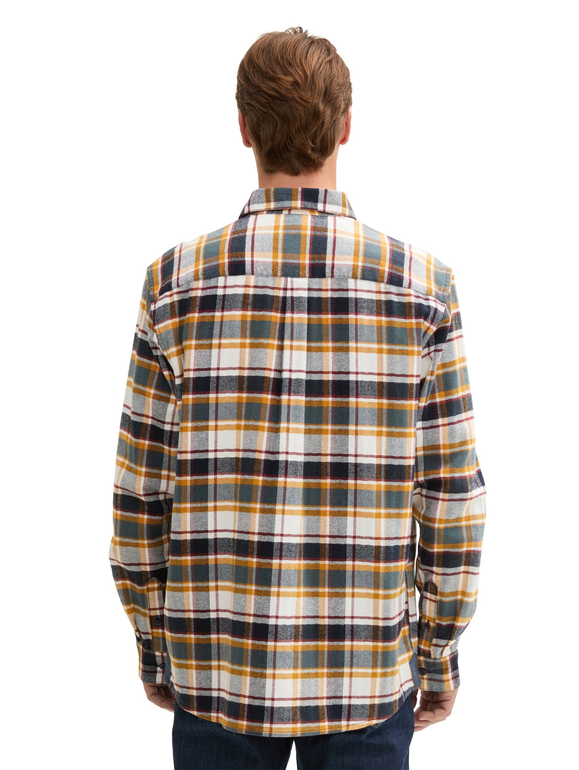 Tom Tailor Herren Comfort Hemd blau