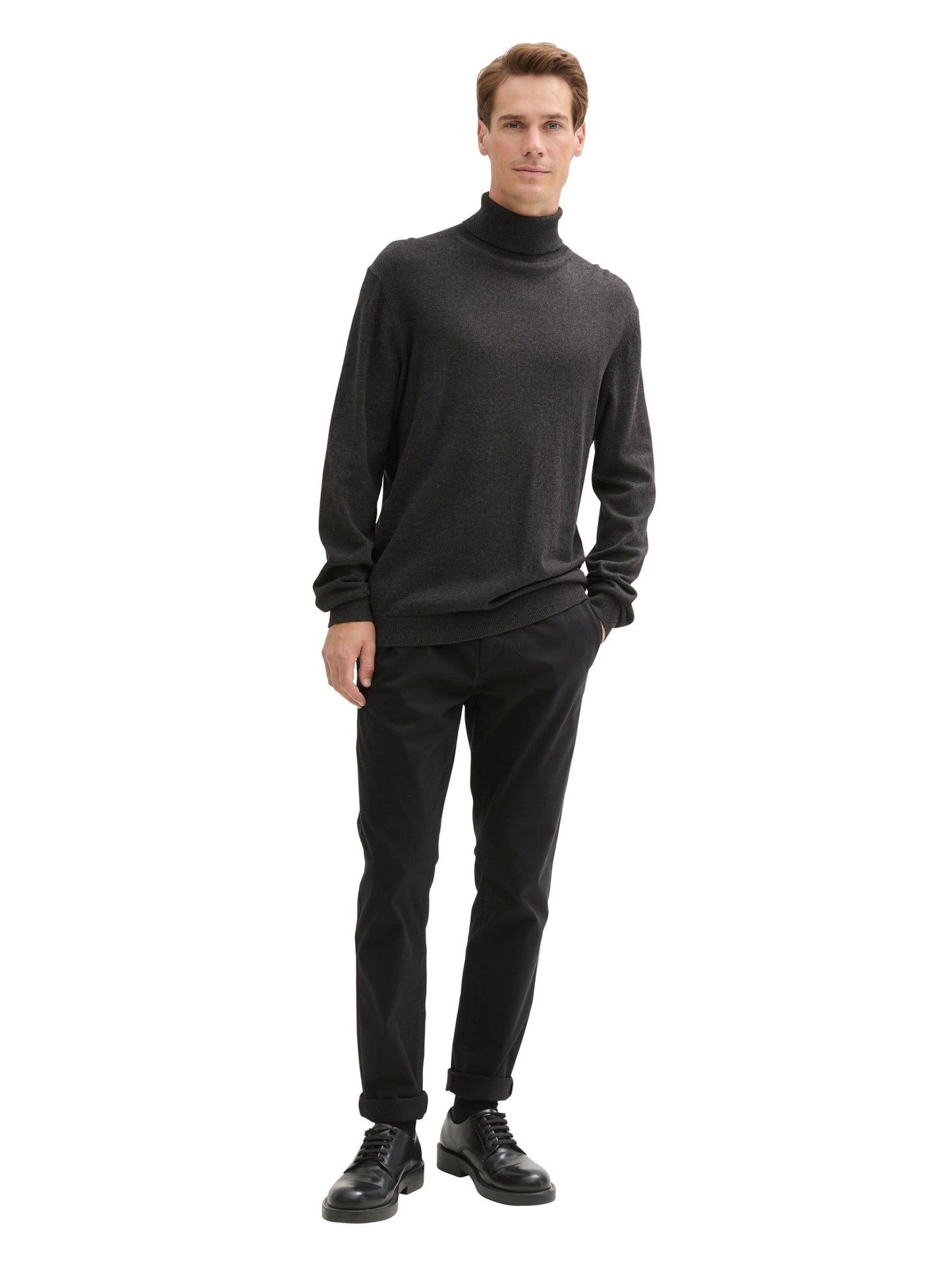 Tom Tailor Herren Rollkragenpullover mit Cashmere