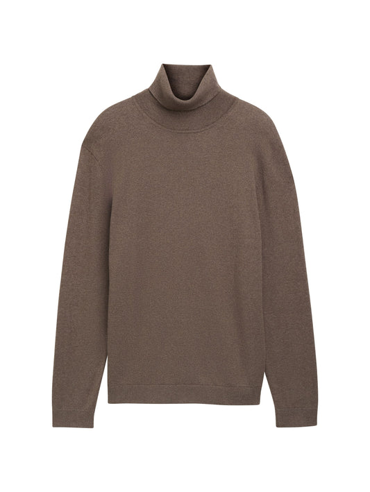 Tom Tailor Herren Rollkragenpullover mit Cashmere