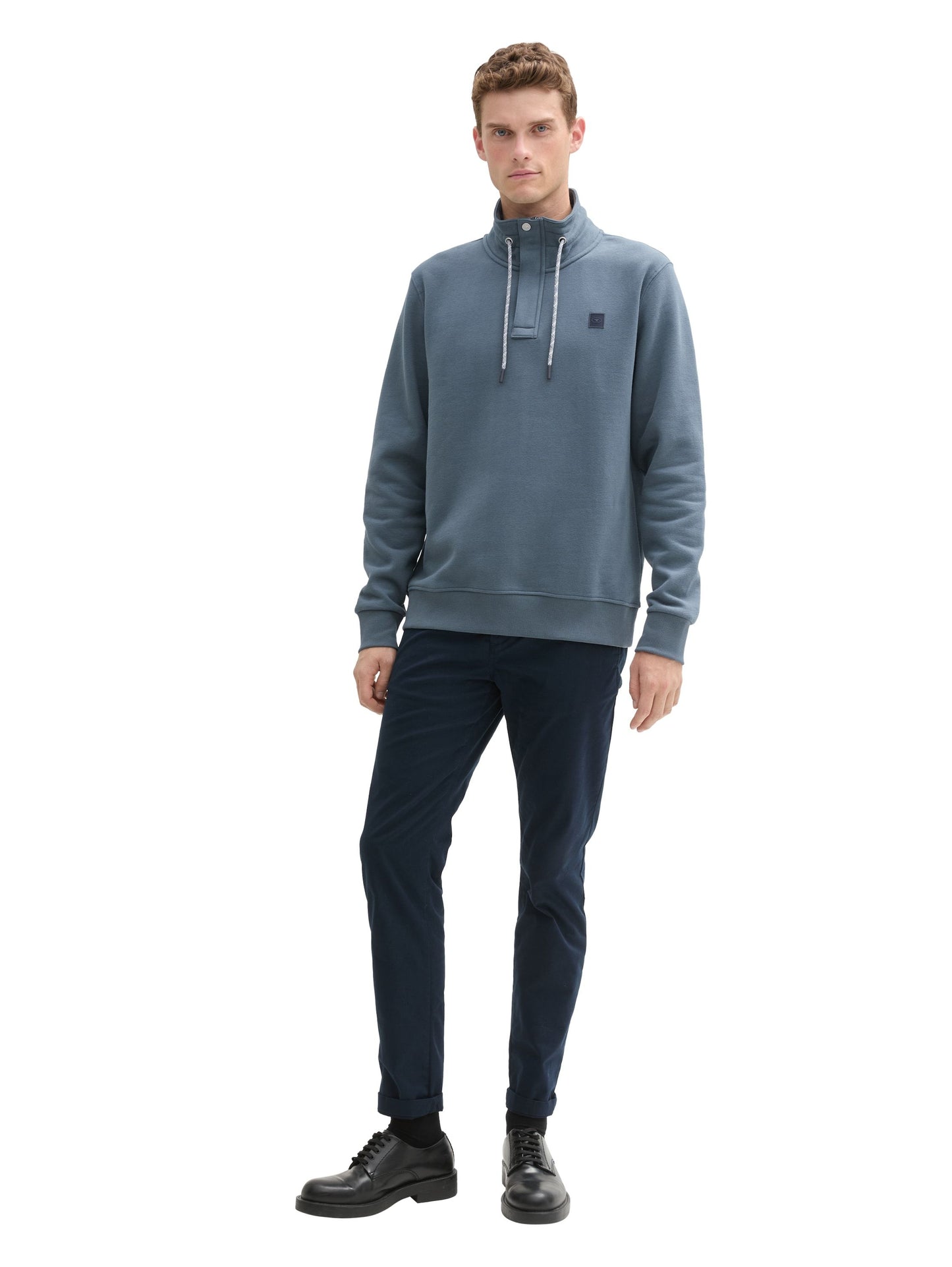 Tom Tailor Herren Troyer Sweatshirt