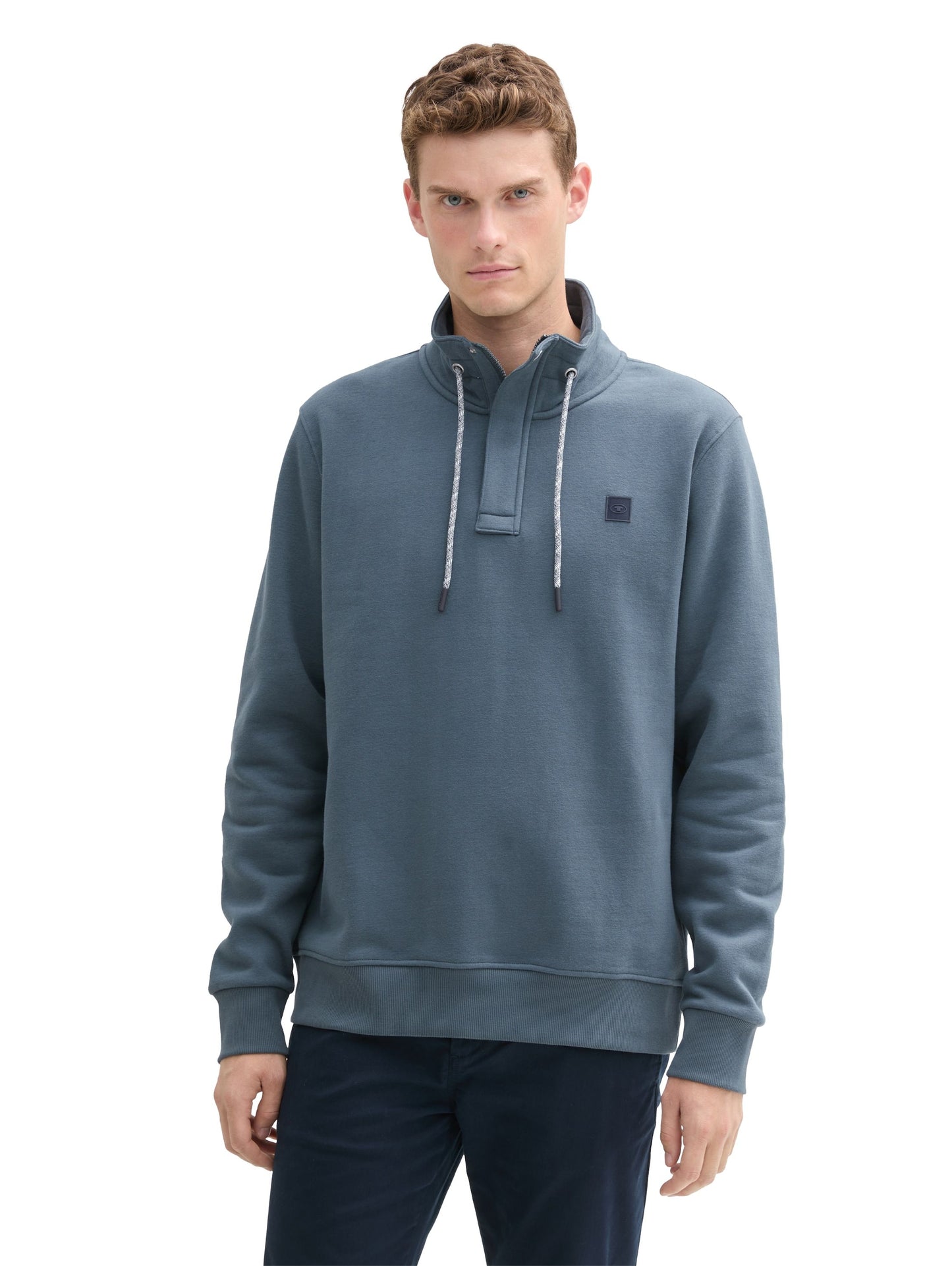 Tom Tailor Herren Troyer Sweatshirt