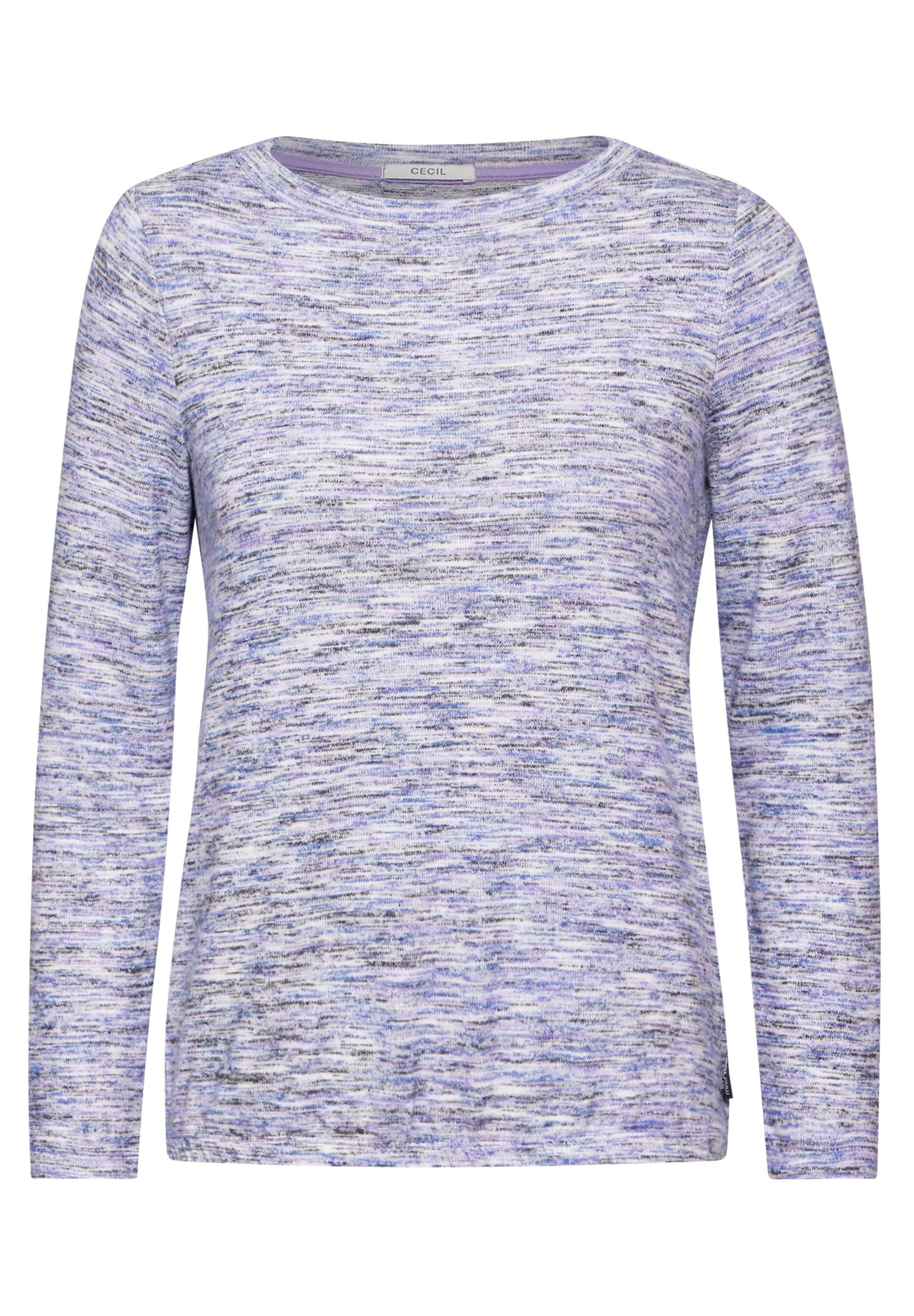 Cecil Damen Melange-Shirt XXL violett