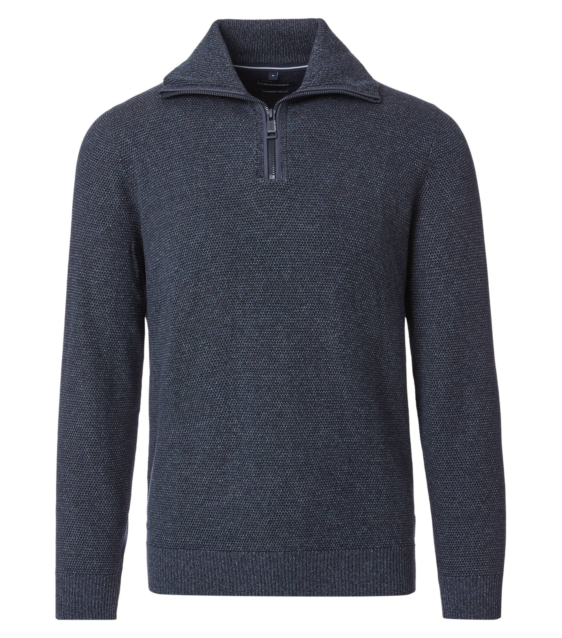 Casa Moda Herren Troyer blau