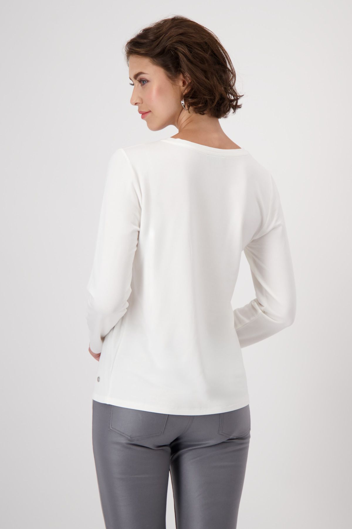 Monari Damen Longsleeve weiß