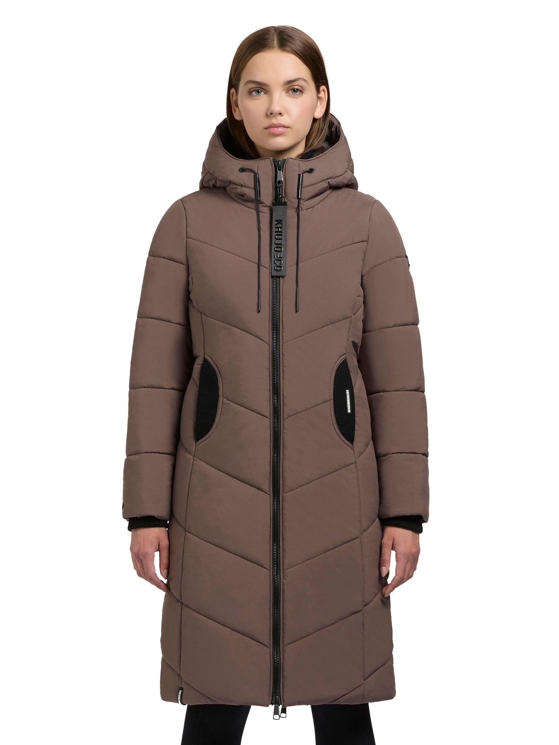 khujo Damen Jacke Aribay5 braun