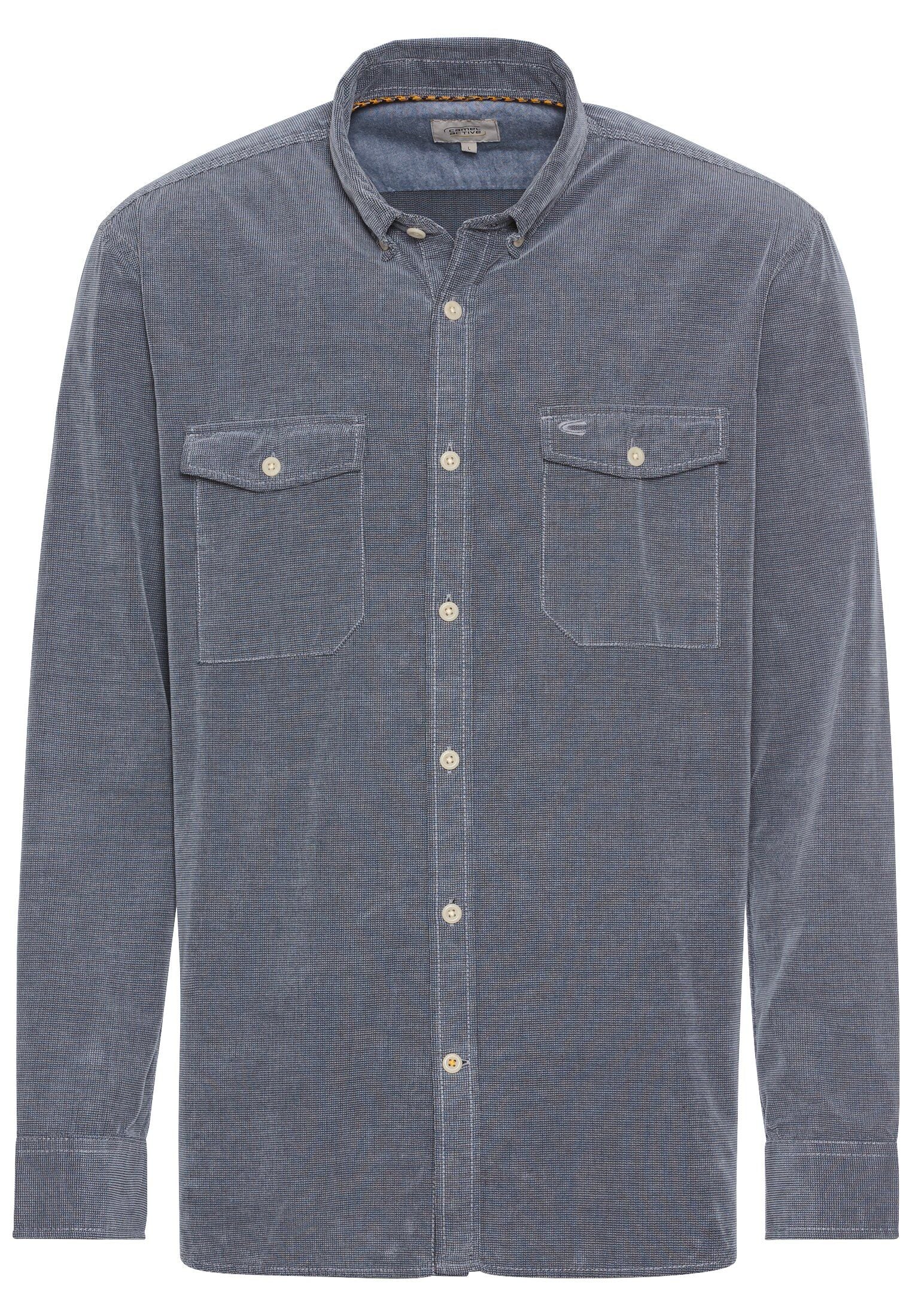 Camel Active Herren Langarm Hemd 3XL blau