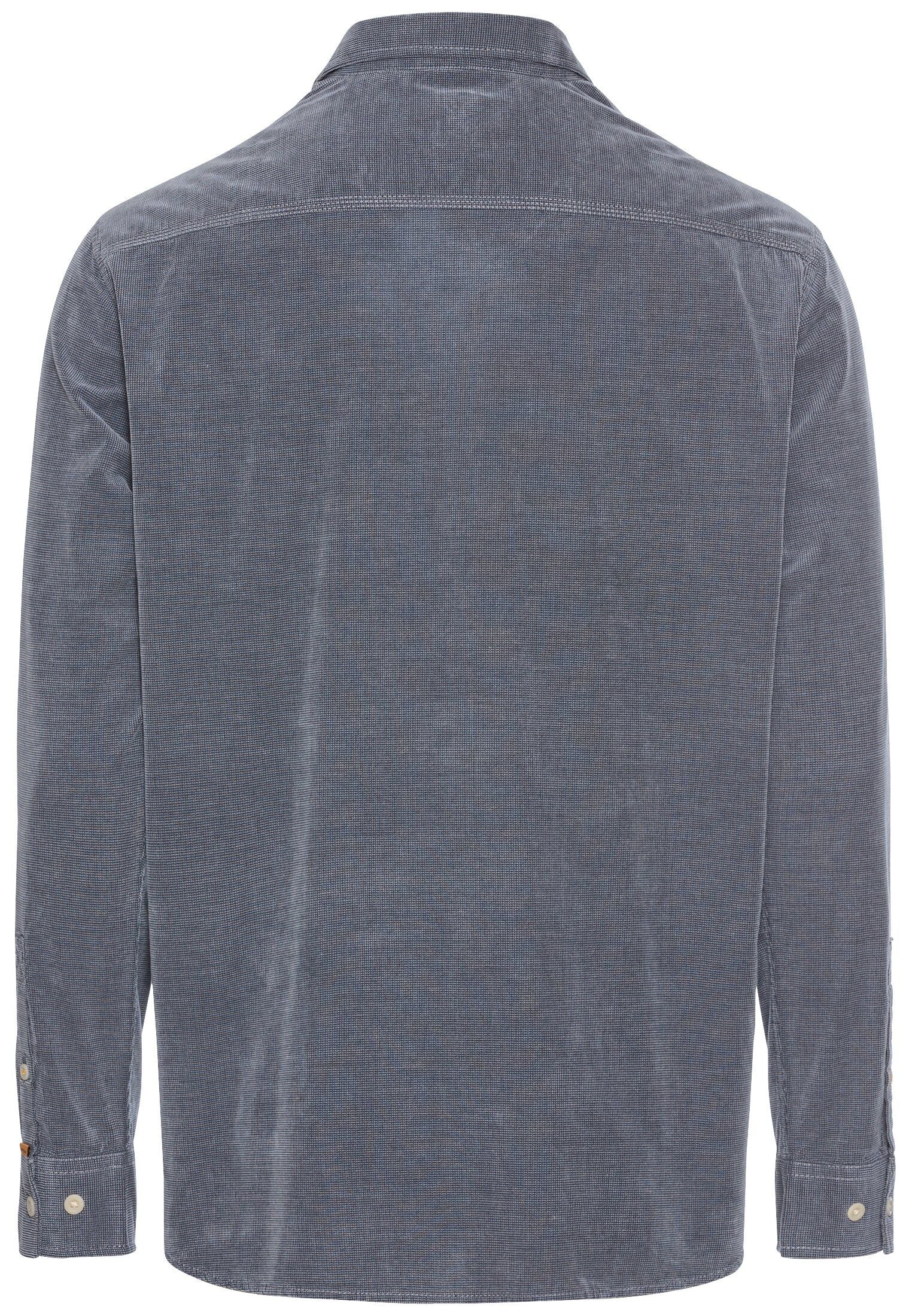 Camel Active Herren Langarm Hemd blau