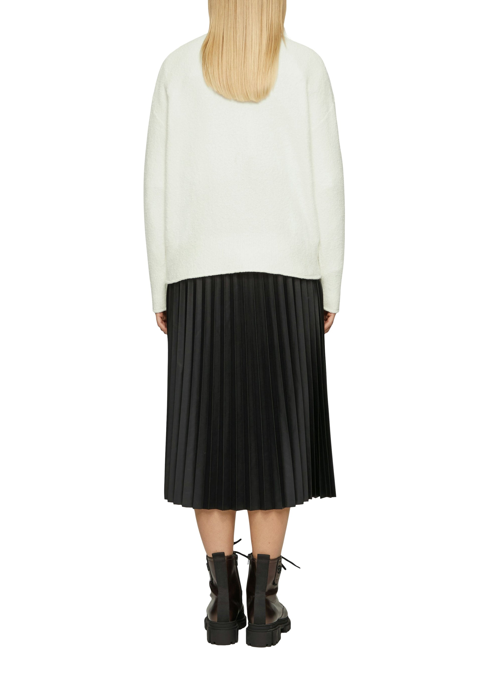 s. Oliver Damen Strickjacke weiß