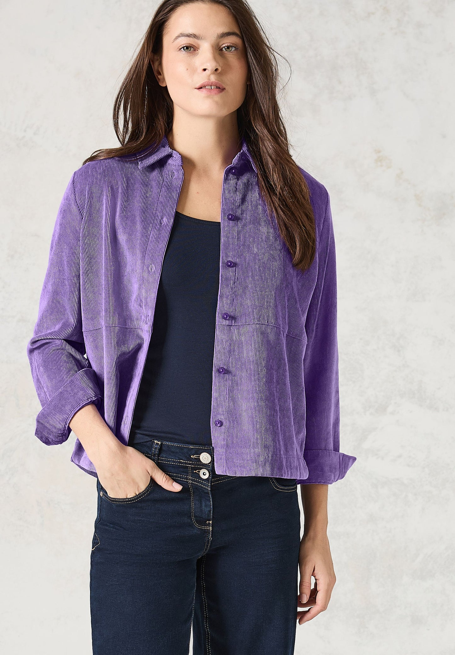 Cecil Damen Cordbluse