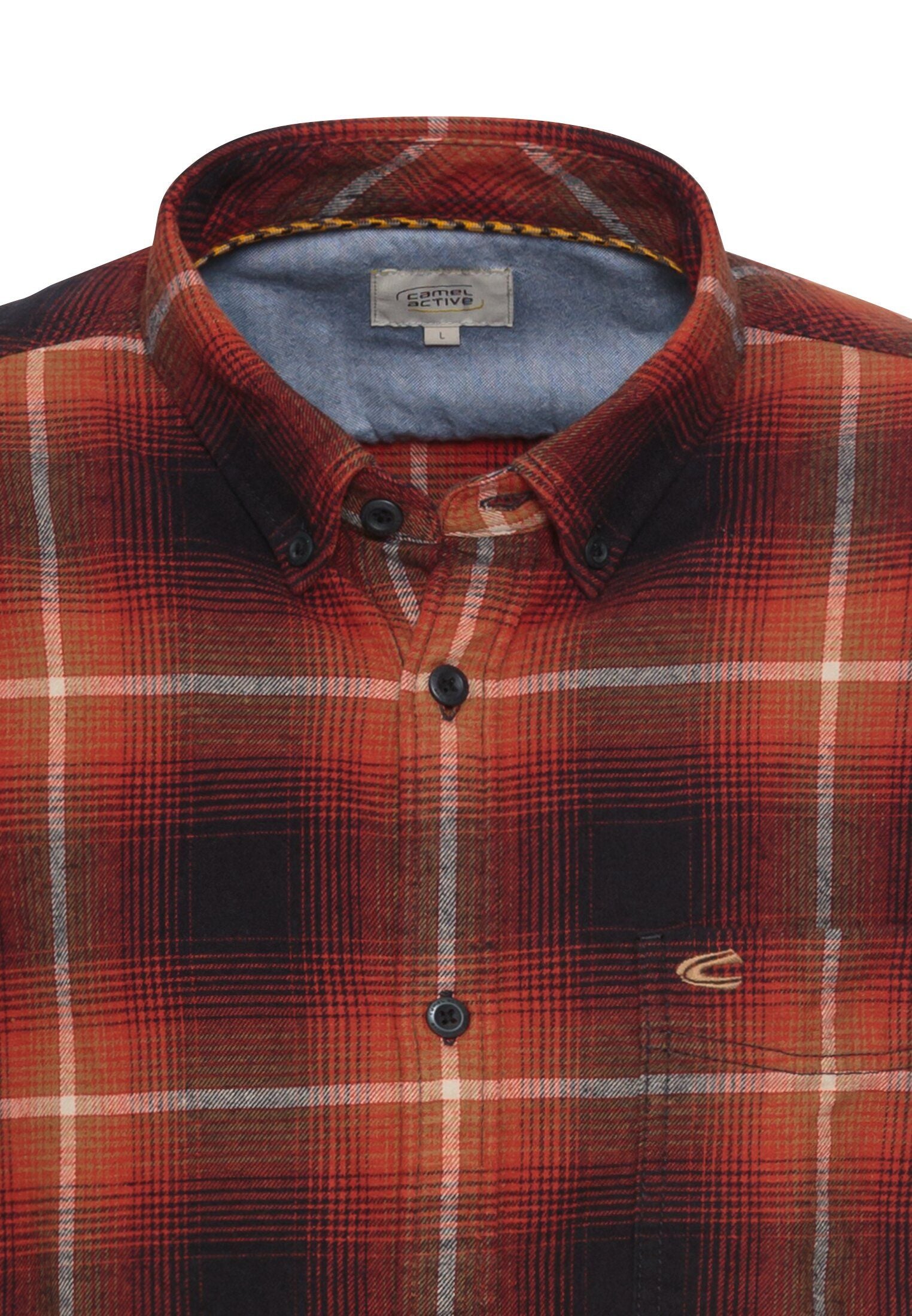 Camel Active Herren Langarmhemd rot