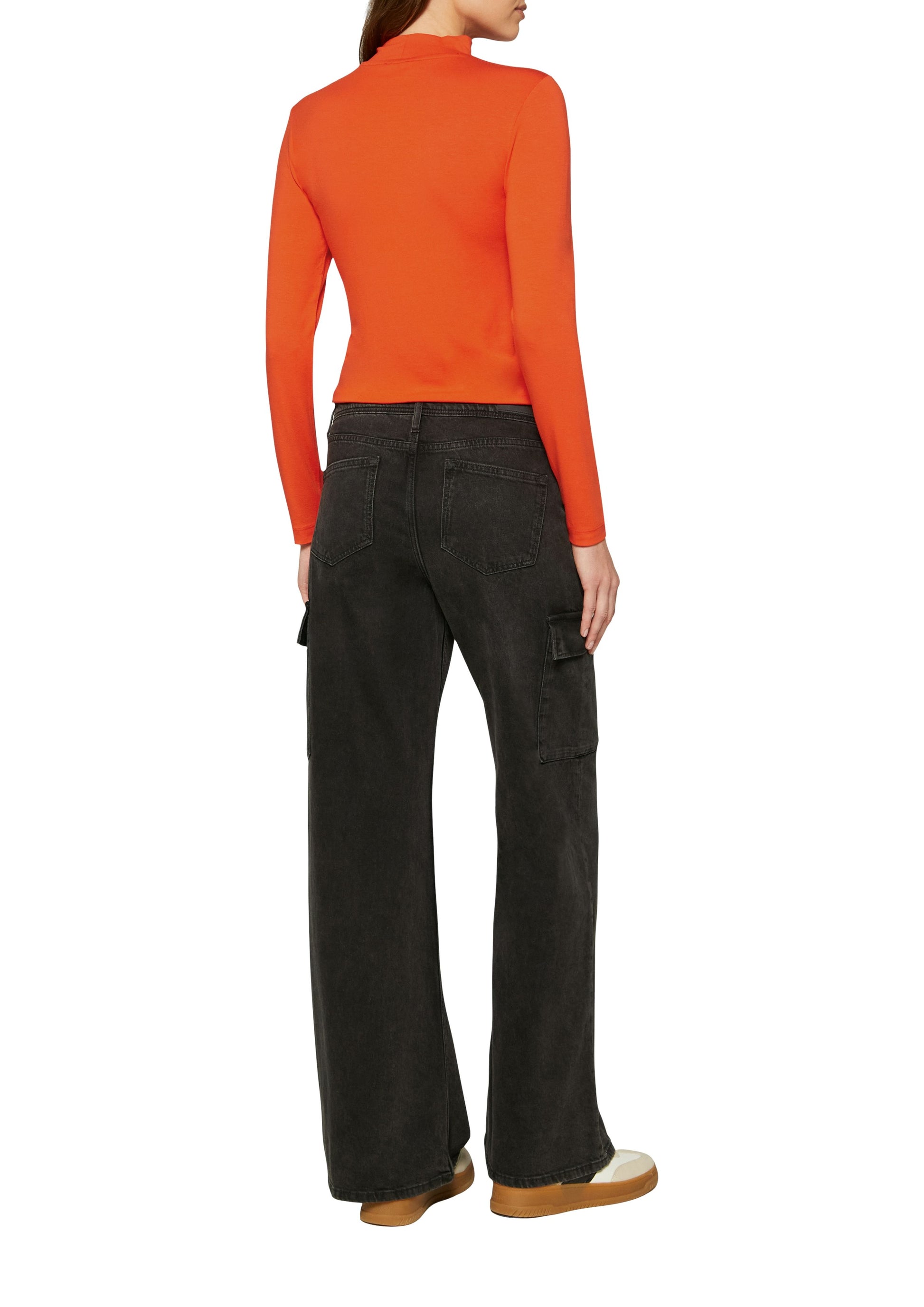 s.Oliver Damen Longsleeve orange