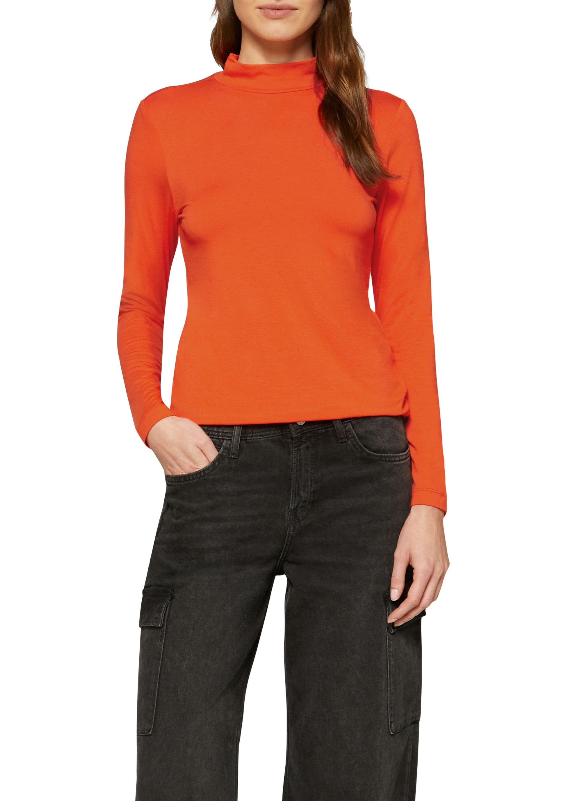 s.Oliver Damen Longsleeve orange