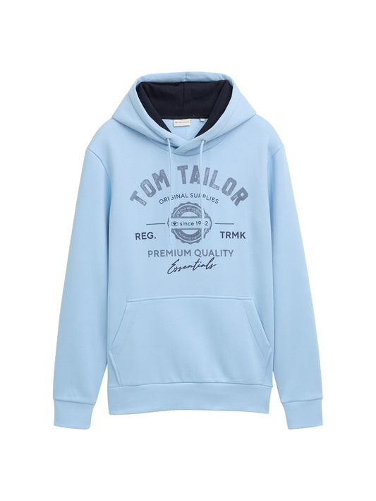 Tom Tailor Herren Hoodie mit Logo Print