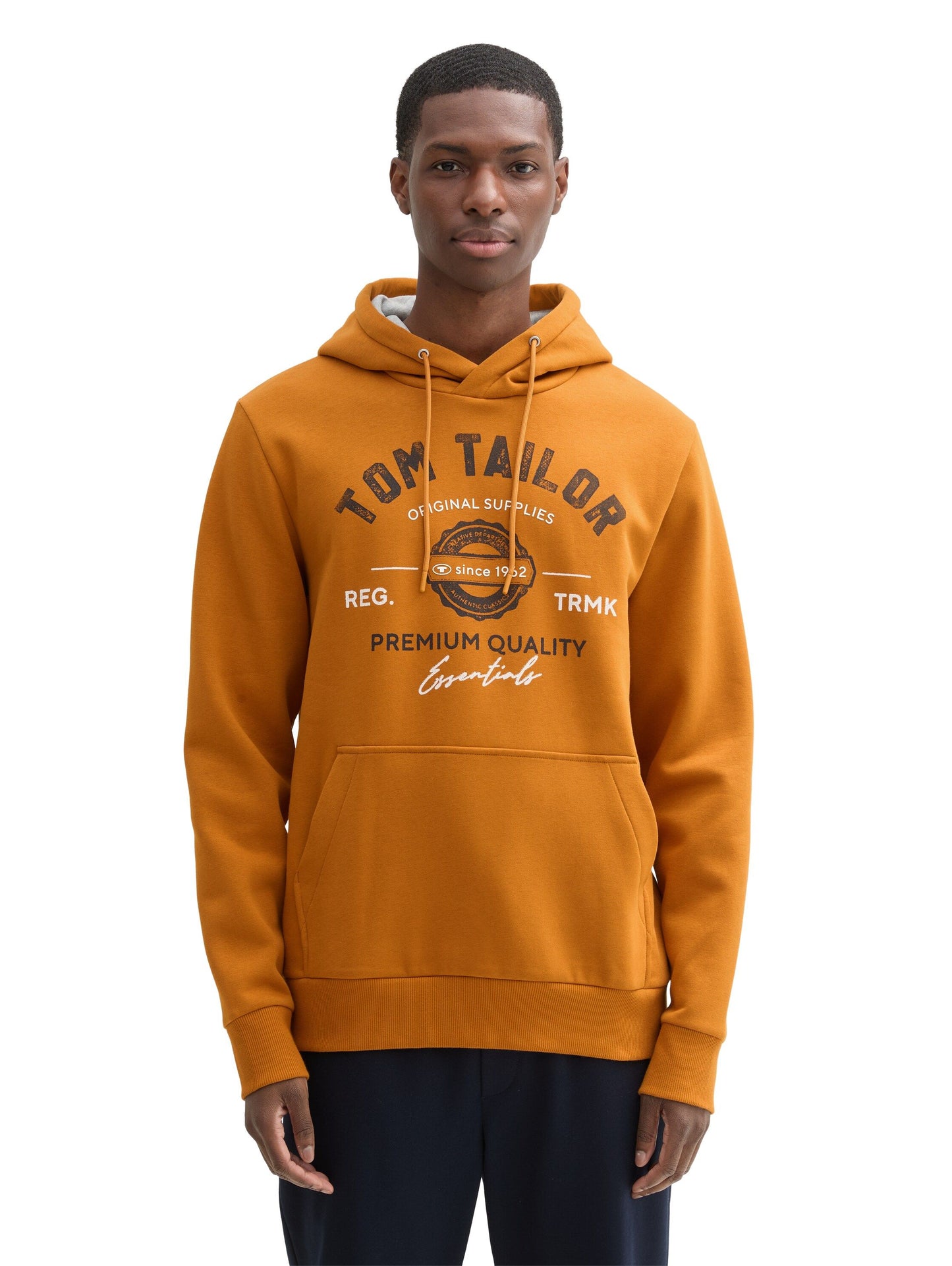 Tom Tailor Herren Hoodie mit Logo Print