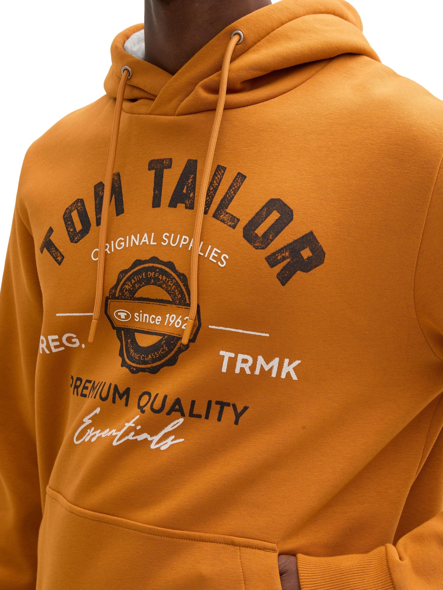 Tom Tailor Herren Hoodie mit Logo Print