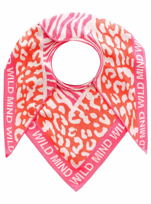 Zwillingsherz Damen Schal Leo Wild Mind pink