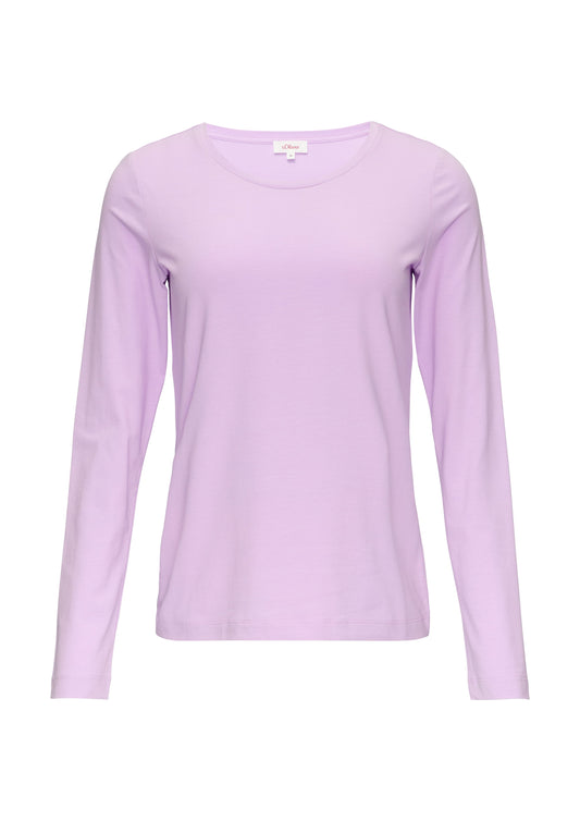 s. Oliver Damen Longsleeve violett