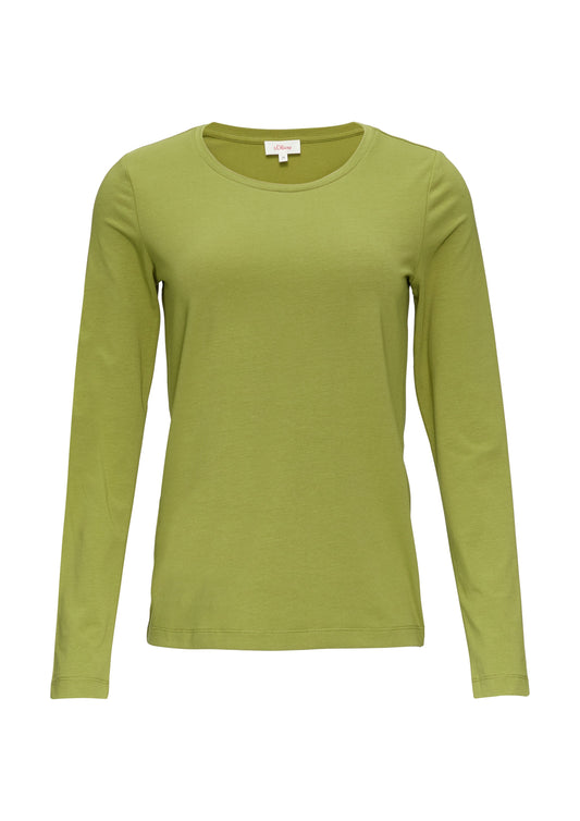 s. Oliver Damen Longsleeve grün