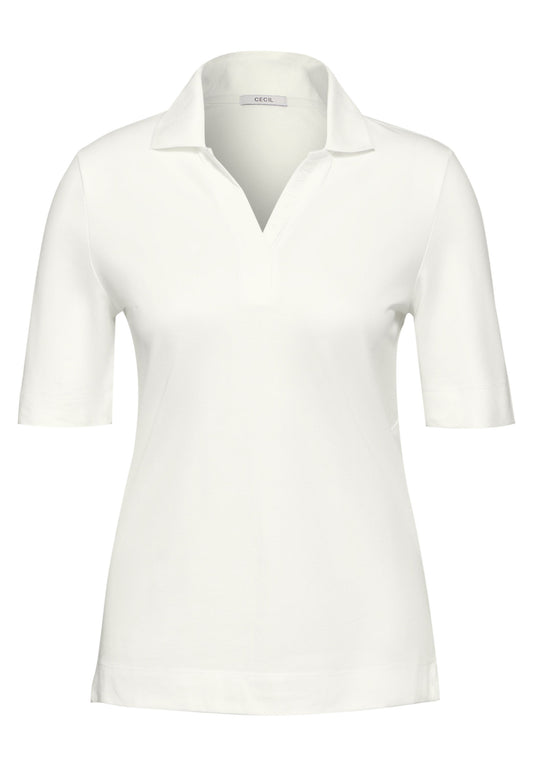 Cecil Damen Polo-Shirt XXL weiß