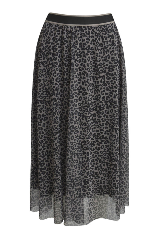Smith&Soul Damen Bedruckter Netzrock beige