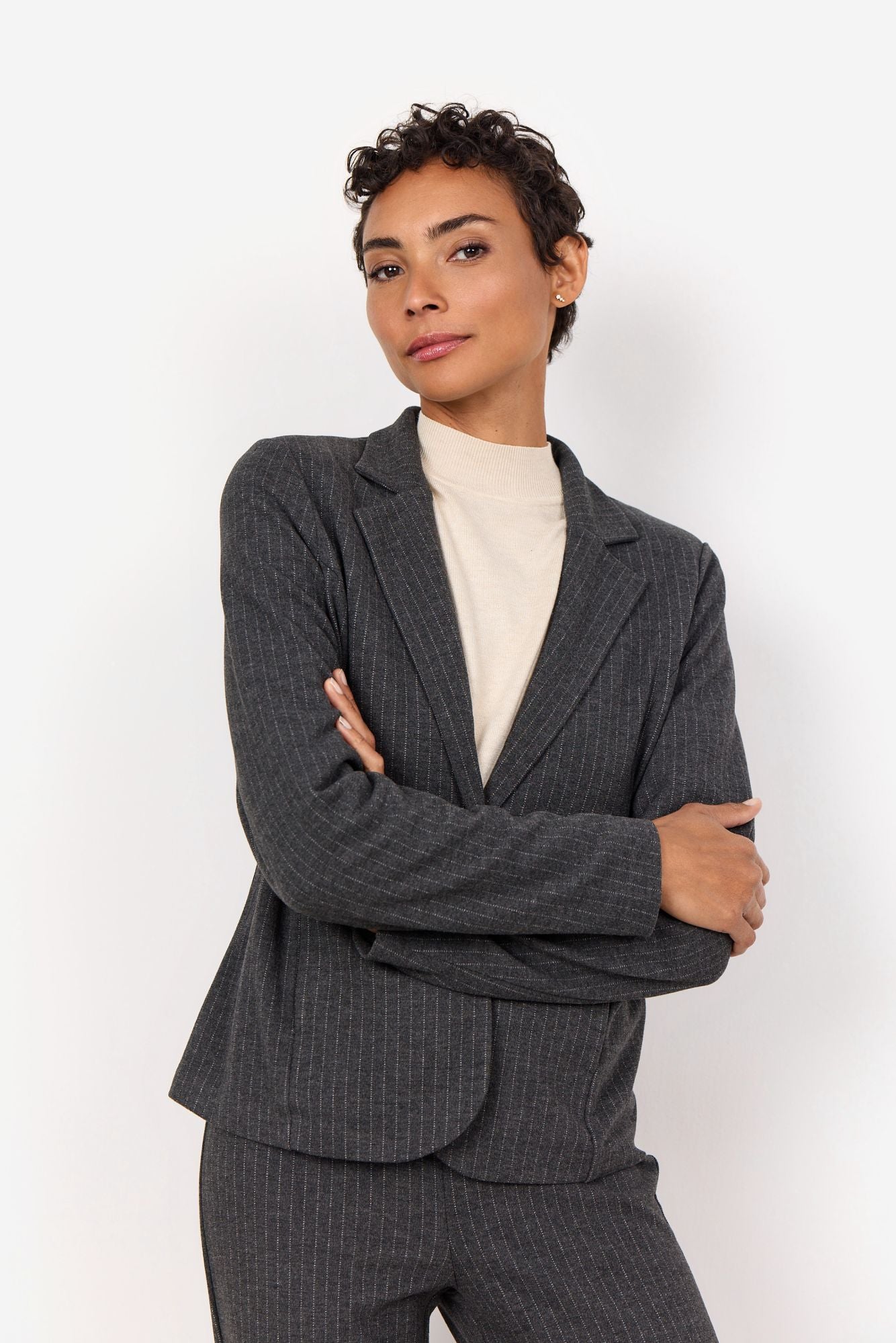 Soyaconcept Damen Blazer grau